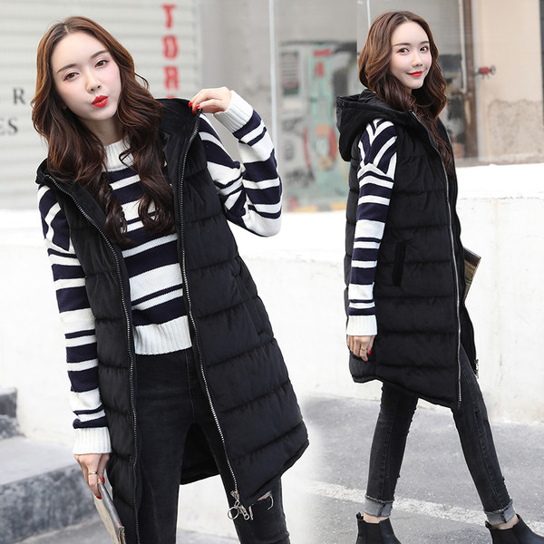 Μακρύ γυναικείο γιλ`έκο με απαλή κουκούλα σε τρία χρώματα