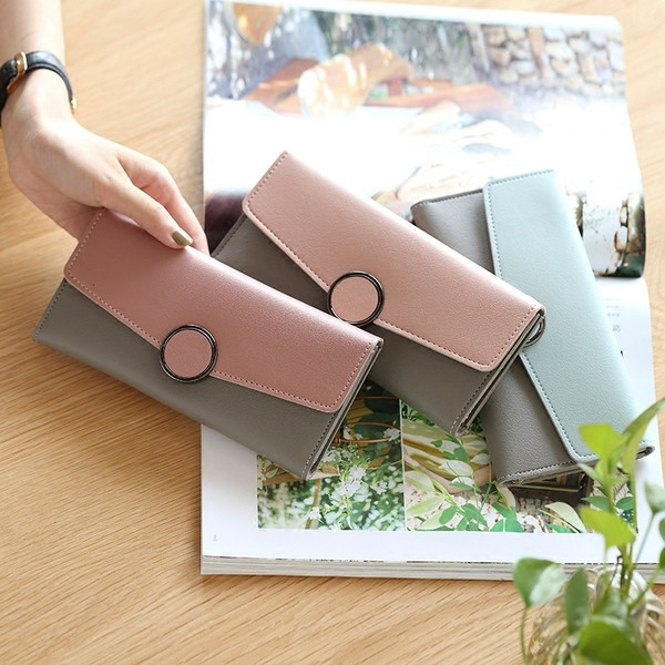 Portofel larg de dama in mai multe culori