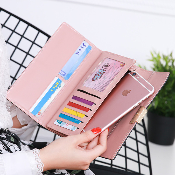 Γυναικείο πορτοφόλι σε τρία χρώματα με μεταλλική διακόσμηση