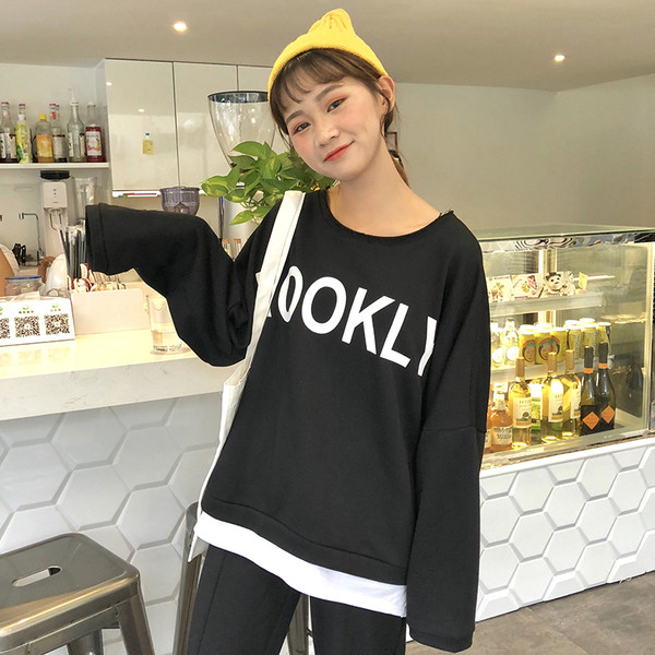 Set sport pentru femei din două părți în negru cu inscripție