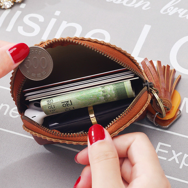 Portofel de dama rotund in mai multe culori