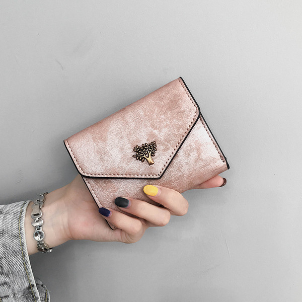 Mini portofel de dama in mai multe culori cu decor metalic