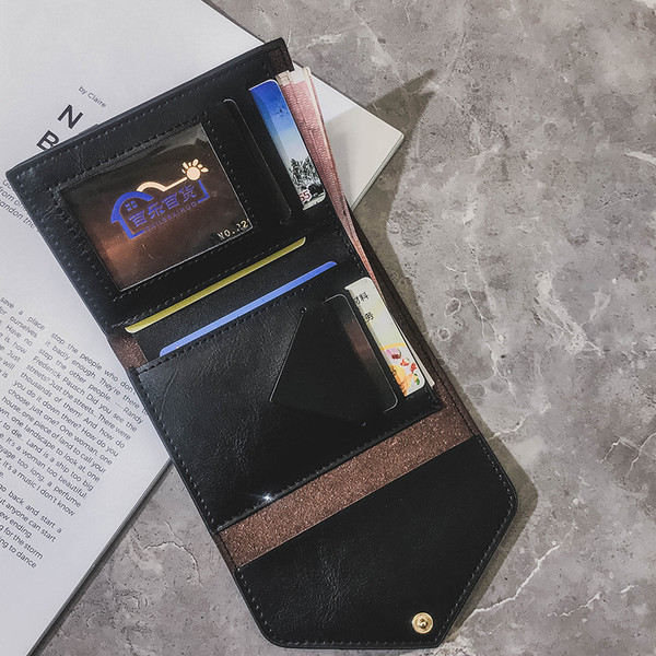 Mini portofel de dama in mai multe culori cu decor metalic