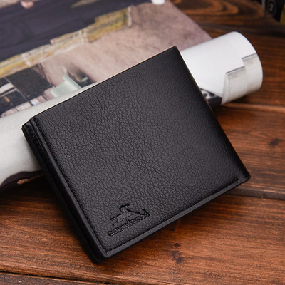 Μοντέρνο δερμάτινο ανδρικό πορτοφόλι σε τρία χρώματα