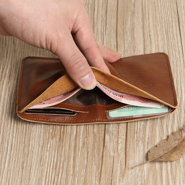 Portofel retro barbatesc din piele ecologica in trei culori