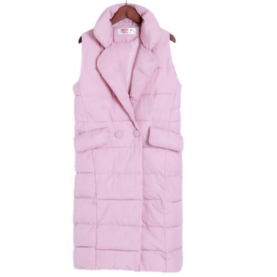 Γυναικείο μακρύ γιλέκο με ντεκολτέ σε σχήμα V σε διάφορα χρώματα