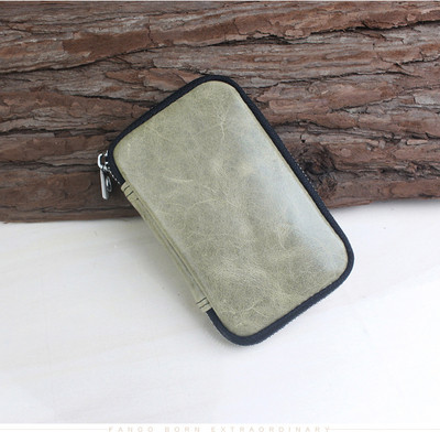 Μοντέρνο ανδρικό πορτοφόλι με φερμουάρ σε διάφορα χρώματα