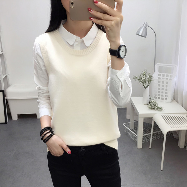 Κομψό γυναικείο μάλλινο γιλέκο σε διάφορα χρώματα