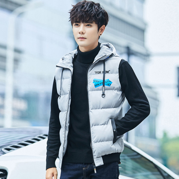 Ανδρικά αθλητικά γιλέκα με  έγχρωμη επιγραφή