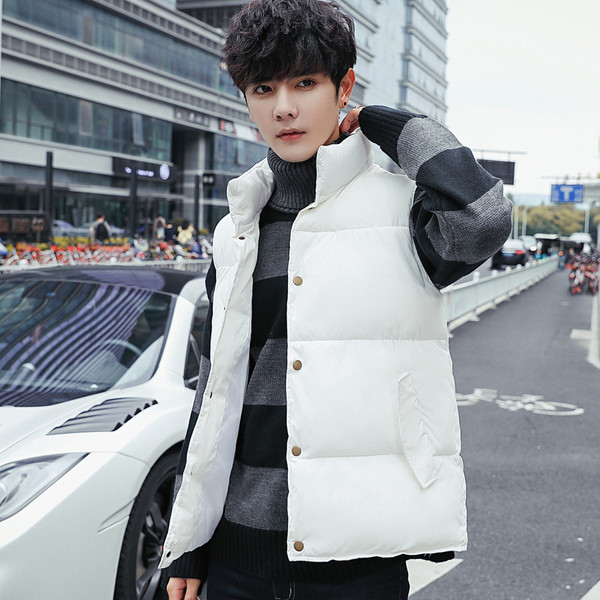 Vestă sport curată cu guler înalt în formă de O