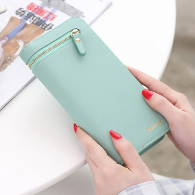 Portofel de dama modern in mai multe culori cu decor cu fermoar