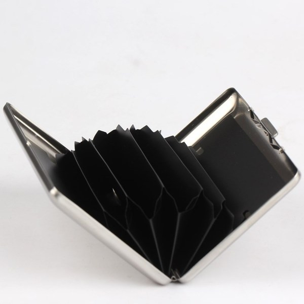 Portofel bărbătesc modern din metal în două culori