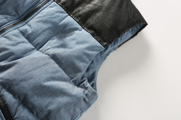 Αθλητικό καθημερινό γιλέκο σε διάφορα χρώματα με μοτίβα οικολογικού δέρμα