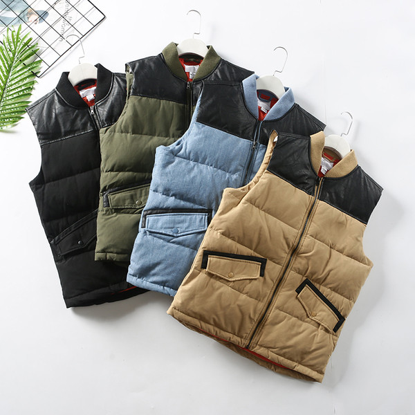 Αθλητικό καθημερινό γιλέκο σε διάφορα χρώματα με μοτίβα οικολογικού δέρμα