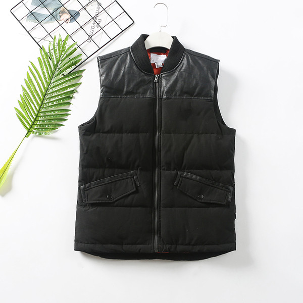 Αθλητικό καθημερινό γιλέκο σε διάφορα χρώματα με μοτίβα οικολογικού δέρμα