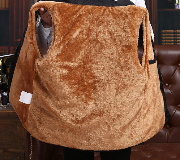 Vesta de iarna pentru barbati cu captuseala si buzunar interior