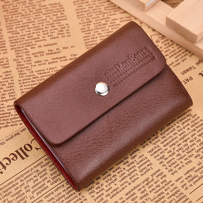 Μοντέρνο δερμάτινο ανδρικό πορτοφόλι σε τέσσερα χρώματα