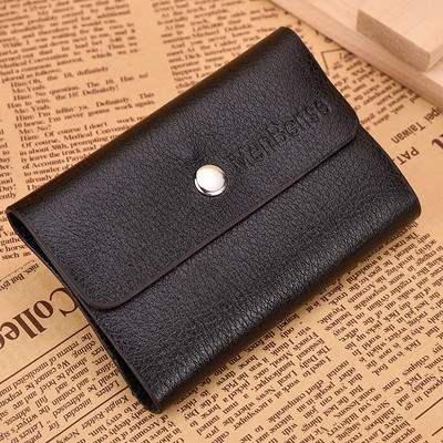 Μοντέρνο δερμάτινο ανδρικό πορτοφόλι σε τέσσερα χρώματα