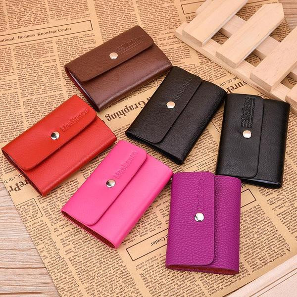 Μοντέρνο δερμάτινο ανδρικό πορτοφόλι σε τέσσερα χρώματα