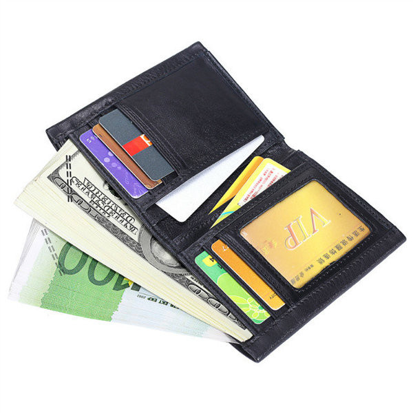 Portofel barbatesc ultra subtire la moda din piele ecologica