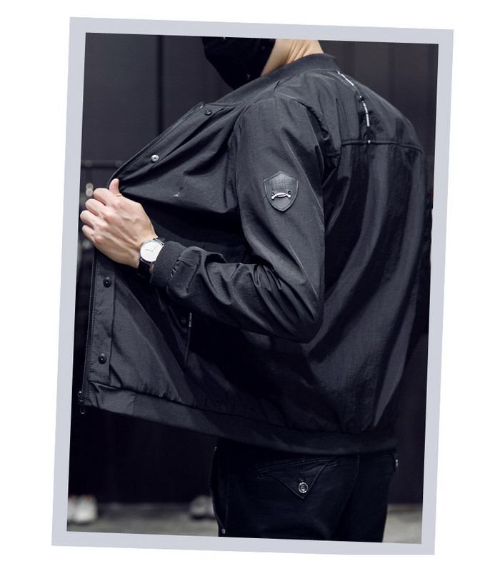 Ανδρικό μπουφάν με φερμουάρ σε διάφορα χρώματα