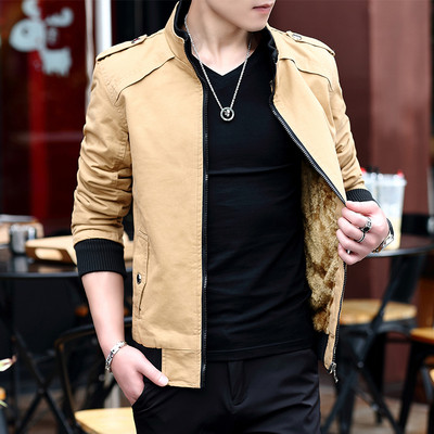 Κομψό ανδρικό μπουφάν με απαλή επένδυση σε διάφορα χρώματα