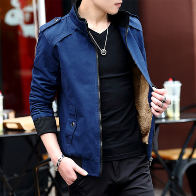 Κομψό ανδρικό μπουφάν με απαλή επένδυση σε διάφορα χρώματα