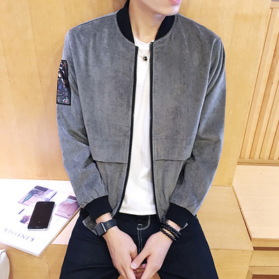 Jachetă pentru bărbați potrivită pentru utilizarea de zi cu zi în gri și negru