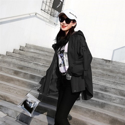 Palton de toamna de dama cu gluga in patru culori