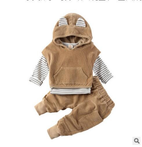 Set copii pentru baieti in trei parti - doua culori