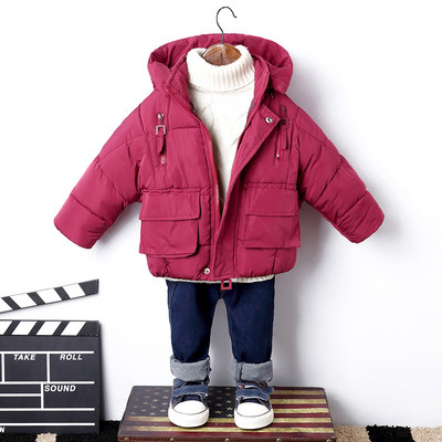 Καθημερινό παιδικό μπουφάν σε διάφορα χρώματα με τσέπες και κουκούλα