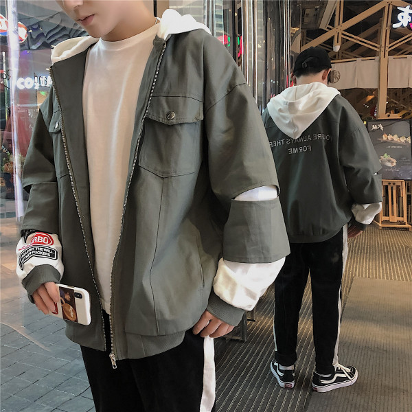 Geaca de toamna pentru barbati cu gluga