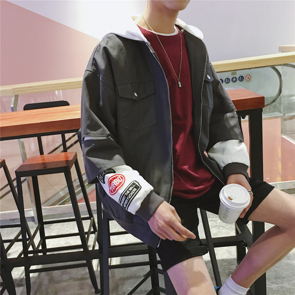 Geaca de toamna pentru barbati cu gluga