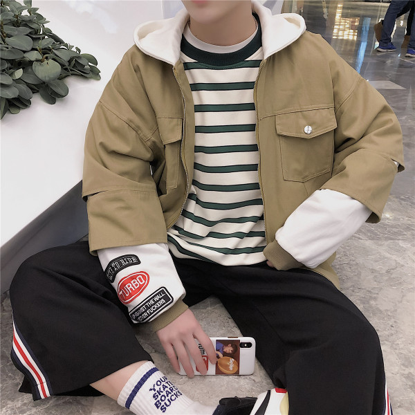 Geaca de toamna pentru barbati cu gluga