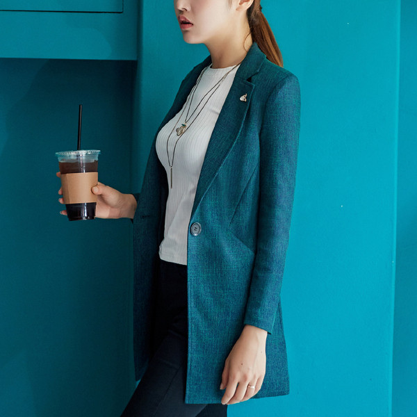 Дамски блейзър с джобове в четири цвята