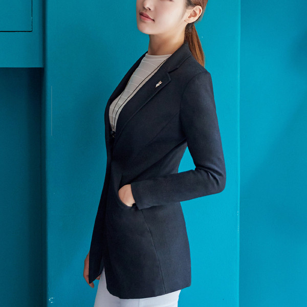 Дамски блейзър с джобове в четири цвята