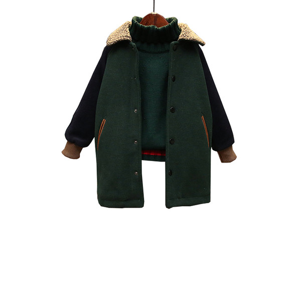 Geaca de zi cu zi pentru copii pentru un baiat in culoare inchisa cu aplicatie