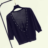 Γυναικεία ζακέτα σε δύο χρώματα