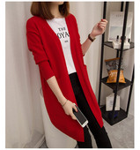 Γυναικεία  κομψή  μακρύ ζακέτα σε διάφορα χρώματα