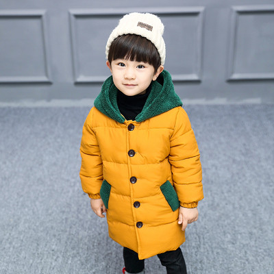 Μακρύ παιδικό μπουφάν σε δύο χρώματα κατάλληλο για αγόρια και κορίτσια