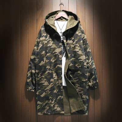 Ανδρικό μπουφάν με καμουφλάζ στοιχεία με δύο πρόσωπα κατάλληλο για τη καθημερινή ζωή