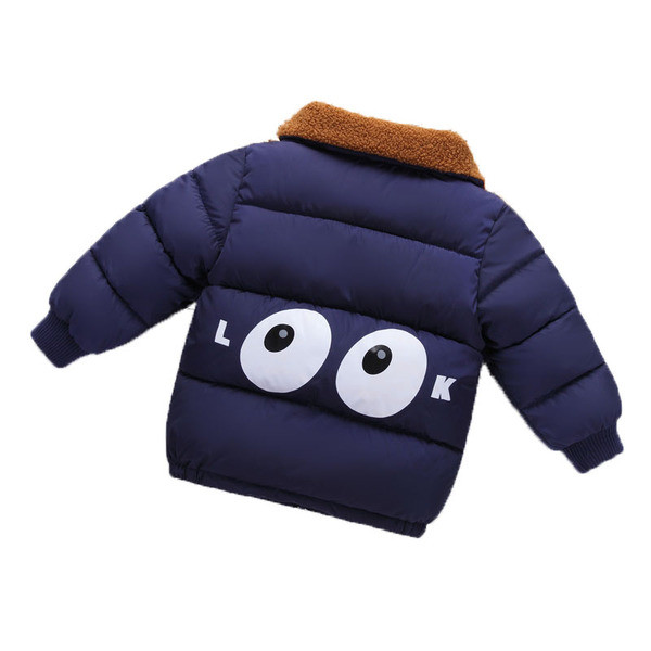 Geaca pentru copii cu aplicatie in trei culori