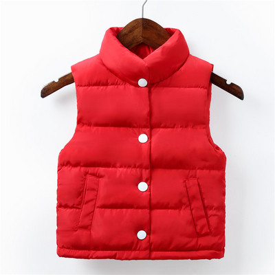 Παιδικό γιλέκο με ψηλό κολάρο  σε διάφορα χρώματα