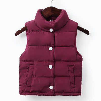 Παιδικό γιλέκο με ψηλό κολάρο  σε διάφορα χρώματα