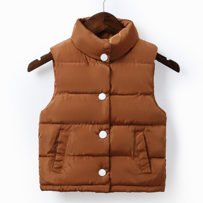 Παιδικό γιλέκο με ψηλό κολάρο  σε διάφορα χρώματα