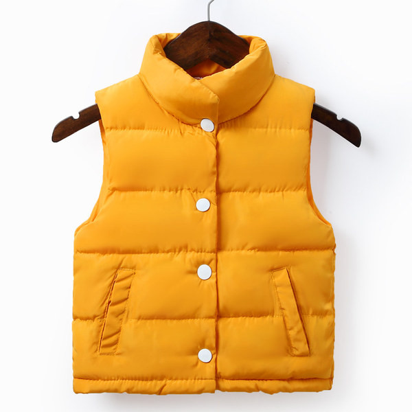 Παιδικό γιλέκο με ψηλό κολάρο  σε διάφορα χρώματα