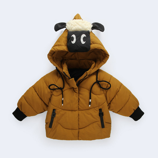 Geaca moderna pentru copii cu decor 3D in mai multe culori