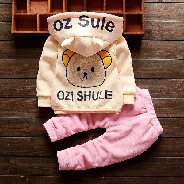 Három részből álló meleg gyermekkészlet fiúknak és lányoknak - három színben