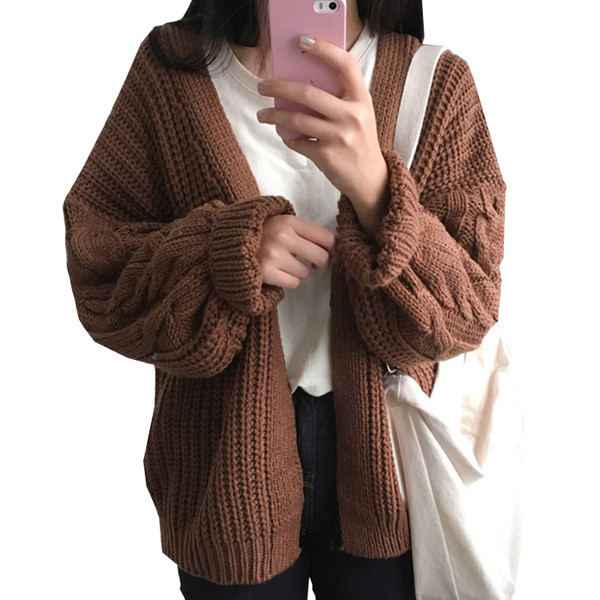 Γυναικεία ζαστή ζακέτα  σε καφέ χρώμα