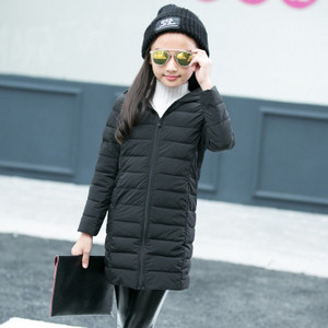 Καθημερινό παιδικό μπουφάν με κουκούλα με μακρύ σχέδιο σε διάφορα χρώματα